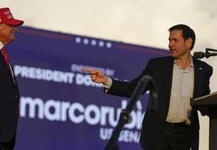Fact-checking Trump’s rally with Marco Rubio and Rick Scott, but not Ron DeSantis