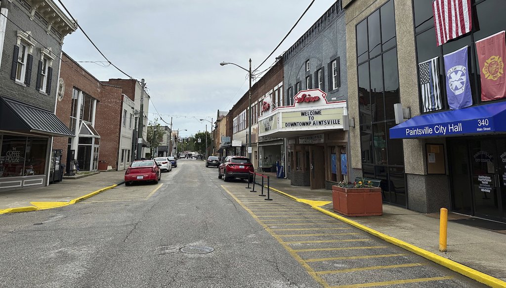 Downtown Paintsville, Ky., is pictured Friday, May 16, 2025. (AP)
