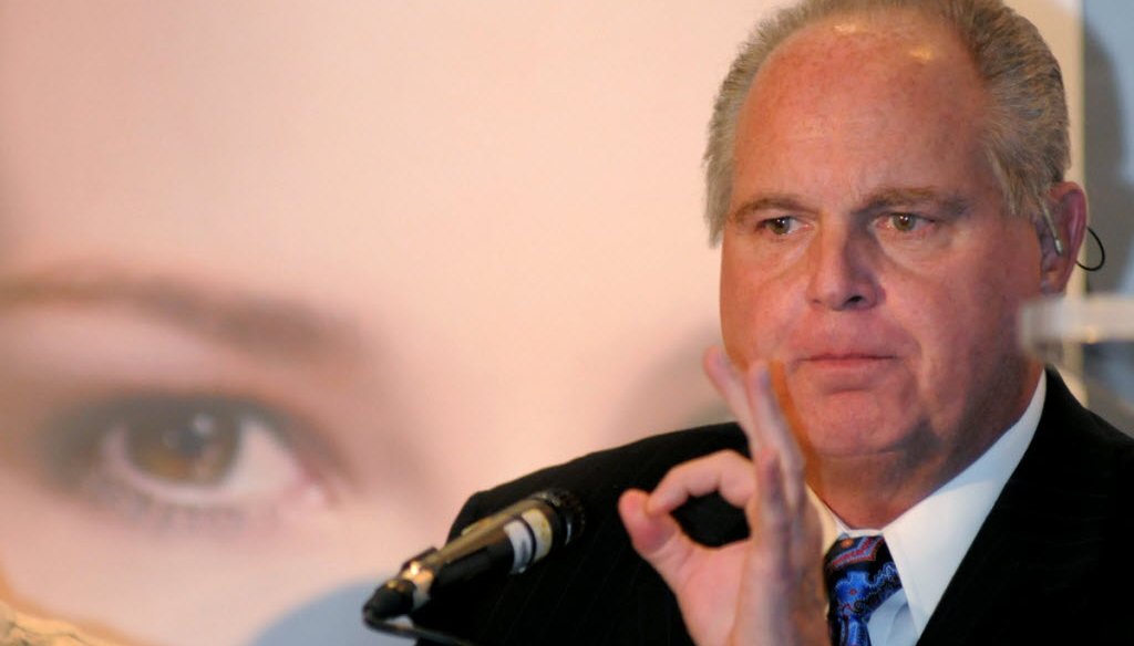 Rush Limbaugh misfired in a claim about Gov. Scott Walker. (AP photo)