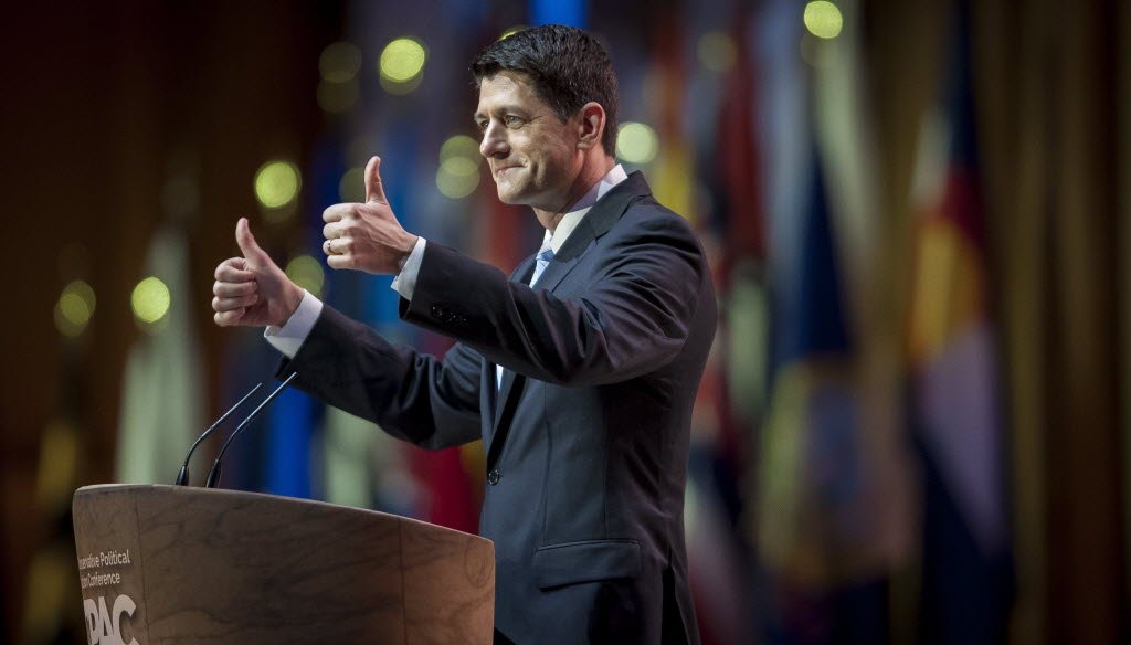 U.S. Rep. Paul Ryan, R-Wis., spoke at the Conservative Political Action Conference on March 6, 2014.