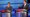 Rick Perry and Mitt Romney spar during the Fox News/Google Republican presidential debate Thursday in Orlando.