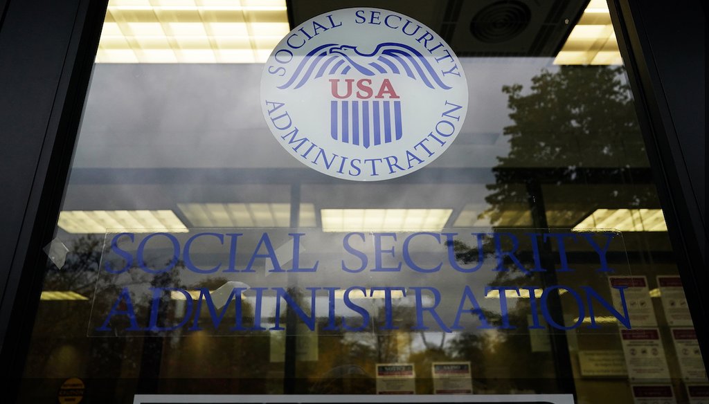 US Social Security Administration office is seen in Mount Prospect, Ill., Wednesday, Oct. 12, 2022.