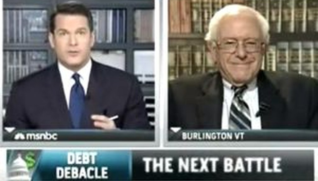 In an interview with MSNBC's Thomas Roberts, Sen. Bernie Sanders, I-Vt., said that “poverty levels (are) at an all-time high.” We checked to see if that was accurate.