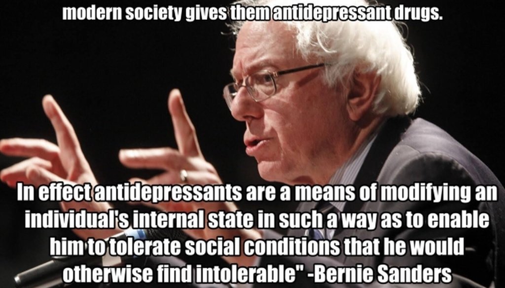 No, Democratic presidential candidate Bernie Sanders didn't actually say this.