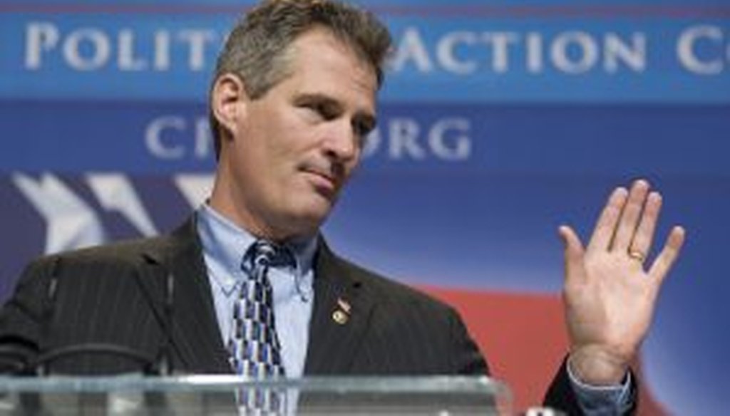 Sen. Scott Brown has said the economic stimulus "didn't create one new job."  That prompts us to set the meter on fire.