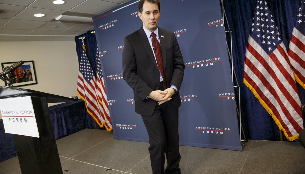 A Pants on Fire rating given to Gov. Scott Walker and an article about his college days and early political years were two of our most-clicked items in January 2015.