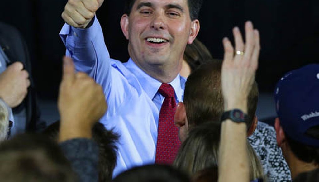 Gov. Scott Walker asserts that the margins of his 2014 re-election win bode well for his electability on a larger scale.