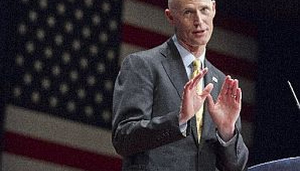 Gov. Rick Scott spoke at CPAC on Feb. 11, 2012.