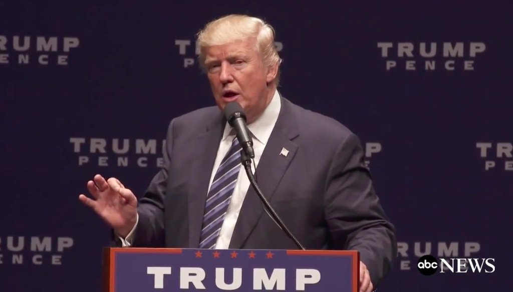 Donald Trump speaks in Charlotte, N.C. Oct. 28, 2016. (YouTube screengrab)