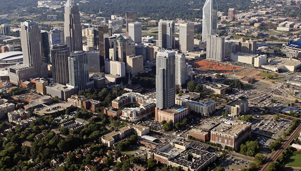 The skyline of downtown Charlotte, N.C.
