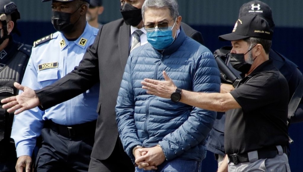 Trump’s pardon comments omit why former Honduran president Juan Orlando Hernández was prosecuted