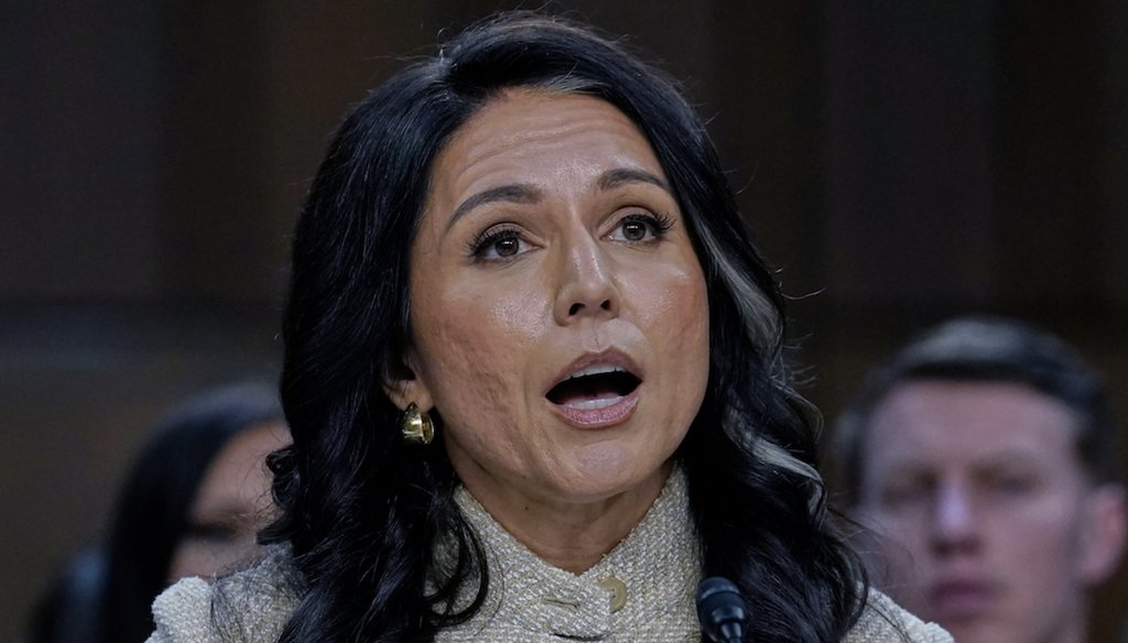 Director of National Intelligence Tulsi Gabbard testifies during a Senate Intelligence Committee hearing about worldwide threats on March 18, 2026. (AP)