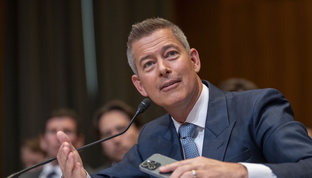 Transportation Secretary Sean Duffy testifies during a Senate Committee on Appropriations Subcommittee budget hearing, May 15, 2025, in Washington. (AP)