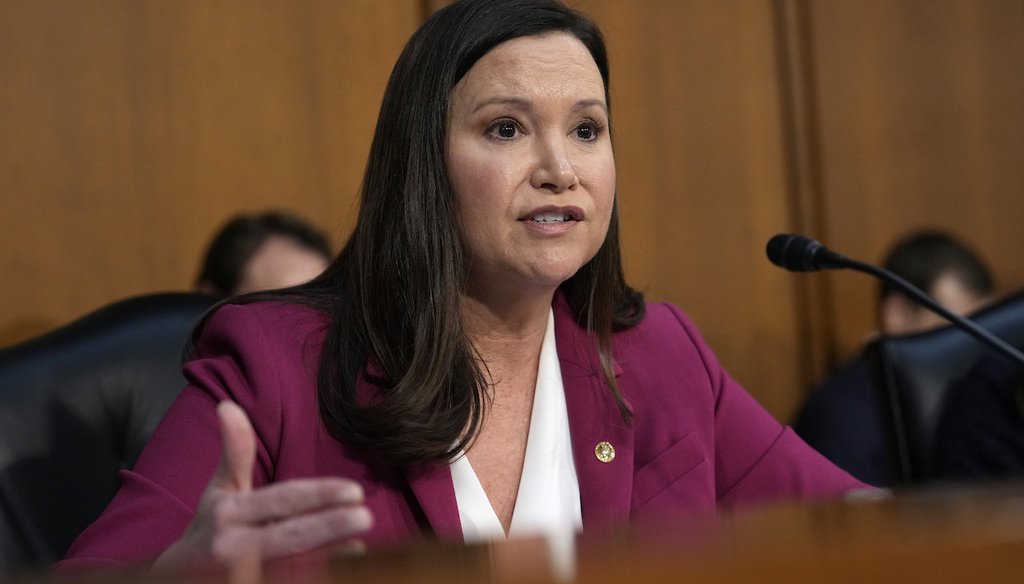 Sen. Ashley Moody, R-Fla., speaks during the confirmation hearing for Kash Patel, President Donald Trump's choice to be FBI director, at the Capitol on Jan. 30, 2025. (AP)