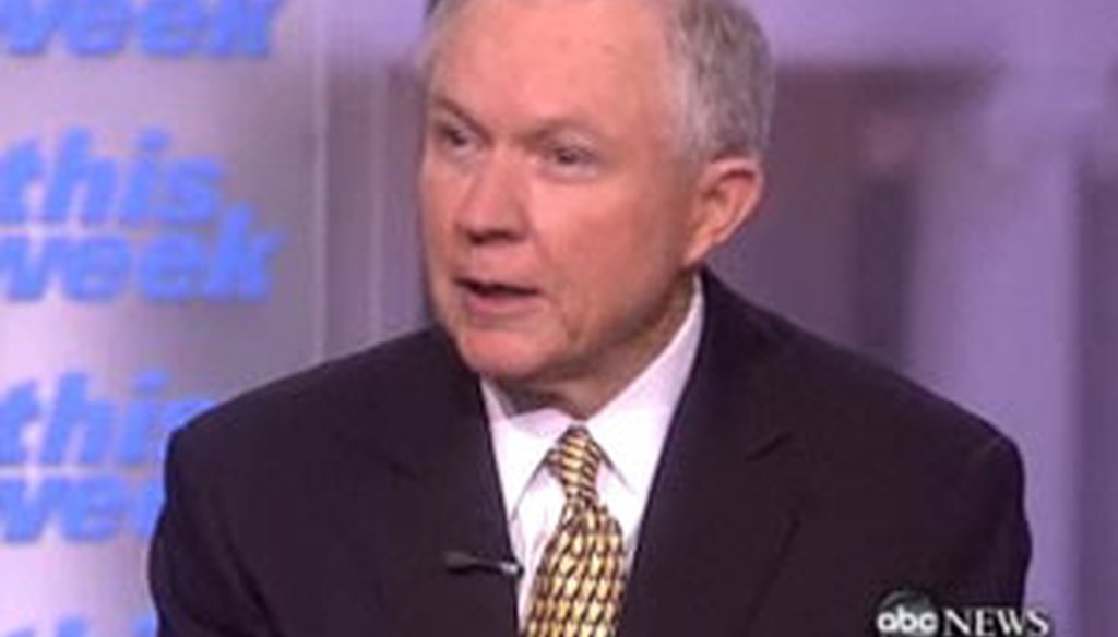 Sen. Jeff Sessions was interviewed on ABC's 'This Week.'