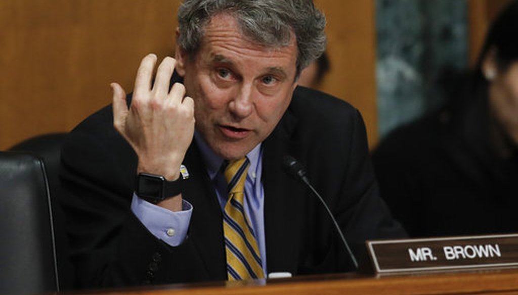 U.S. Sen. Sherrod Brown, D-Ohio, is pondering a run for president in 2020. He has attacked tax cuts approved by President Donald Trump as disproportionately benefiting the rich. (AP)