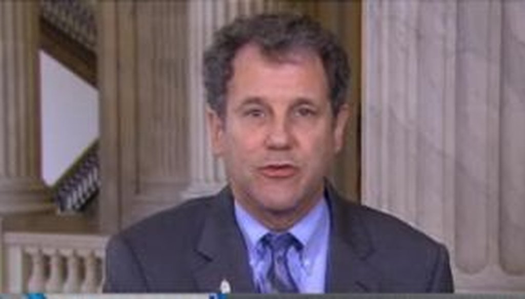 In a recent MSNBC interview, Sen. Sherrod Brown, D-Ohio, noted that the elderly account for a modest percentage of Medicaid beneficiaries but a large share of costs paid by the program. We checked his numbers.