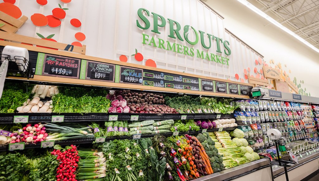 The produce section of a Sprouts Farmers Market. (Sprouts Farmers Market)