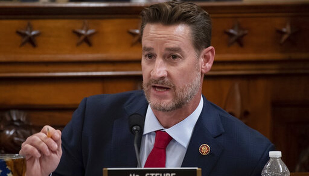Rep. Greg Steube, R-Fla., questions constitutional scholars during a House Judiciary Committee hearing on Capitol Hill in Washington, December 4, 2019. (AP)