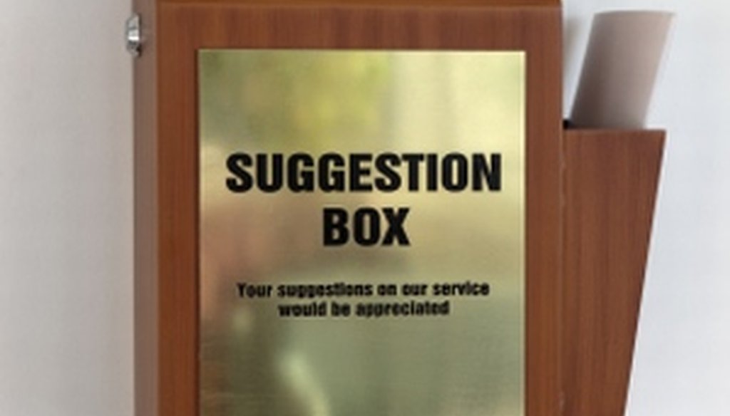 Send us your suggestions about what we should check.