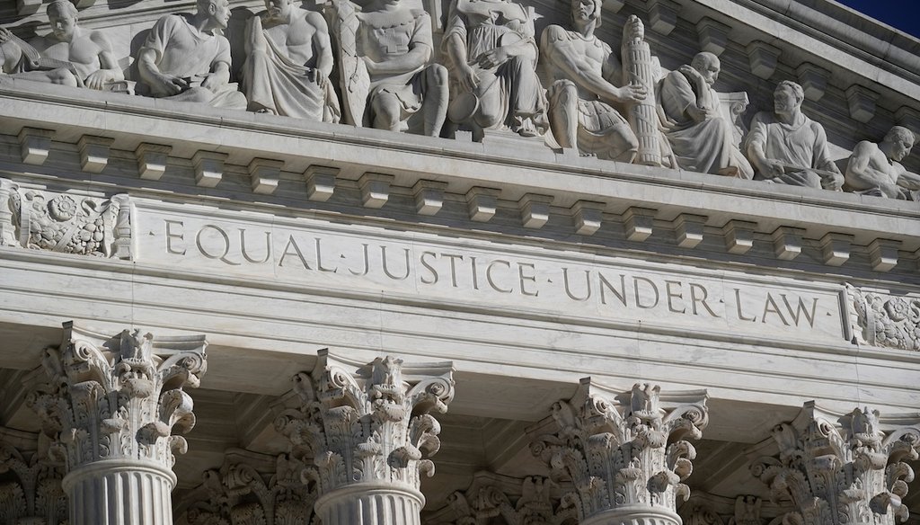 The Supreme Court facade is seen in Washington, Nov. 4, 2020. (AP)