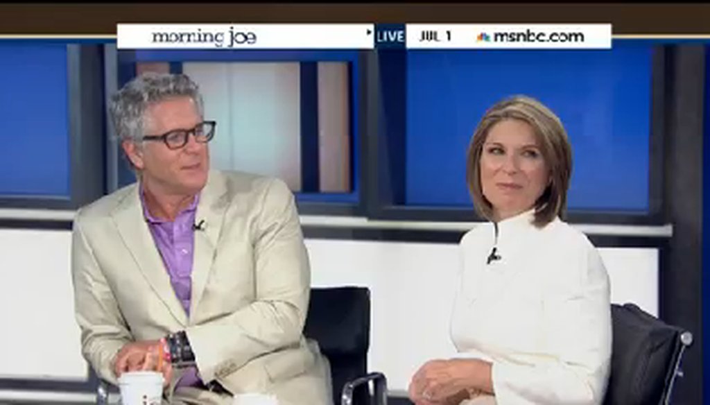 Donny Deutsch and Nicole Wallace on the July 1, 2014, edition of MSNBC's "Morning Joe."