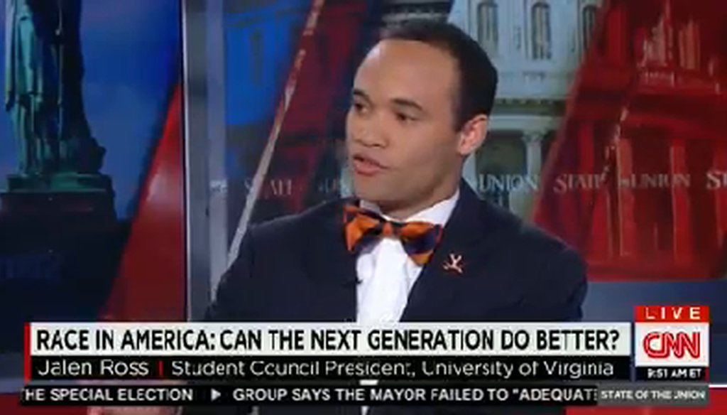 Jalen Ross, student council president at the University of Virginia, on CNN's "State of the Union."