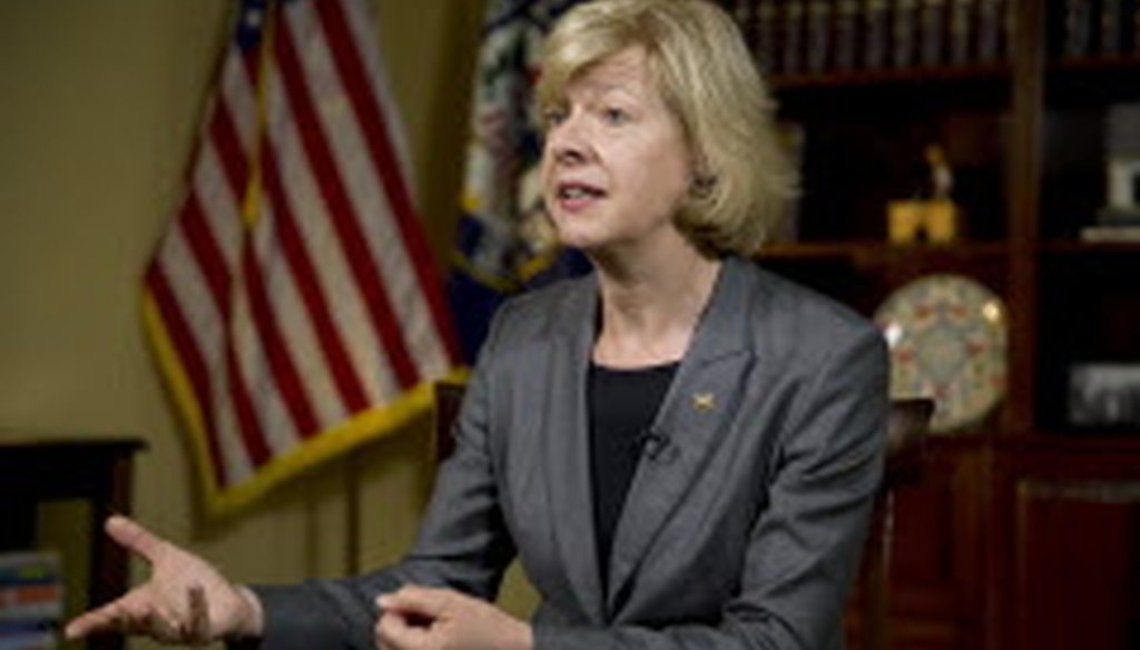 Wisconsin Sen. Tammy Baldwin says “President Trump continues to disrespect patriotic transgender Americans who want to serve their country.”