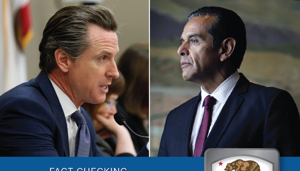 PolitiFact California is fact-checking claims in the 2018 California governor's race. 