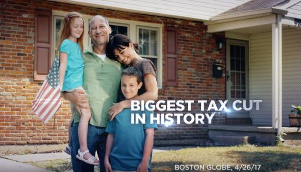 PolitiFact Factchecking Donald Trump's 100days campaign ad