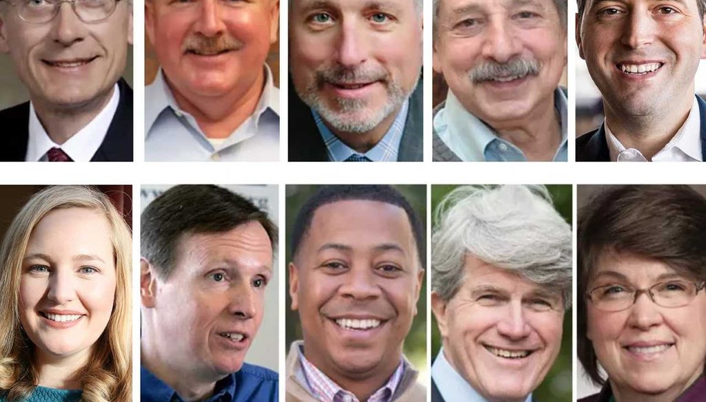 Ten Democrats running for governor have qualified to appear on the August 2018 primary ballot, but a debate before the primary might limit the participants to four.
