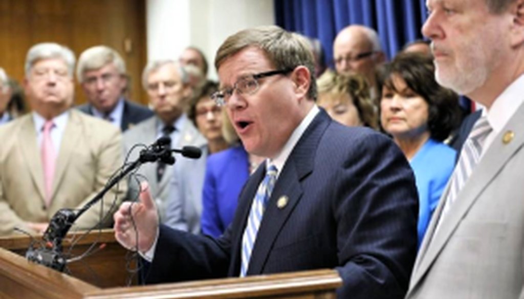 NC House Speaker Tim Moore defended the state's ban of abortion's after 20 weeks in a June 4, 2019 radio interview. (News & Observer photo)