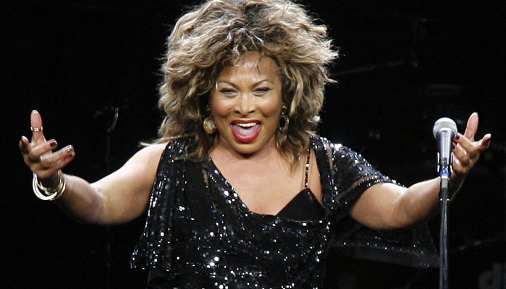 Singer Tina Turner performed in a concert in Cologne, Germany, on Jan. 14, 2009. (AP)