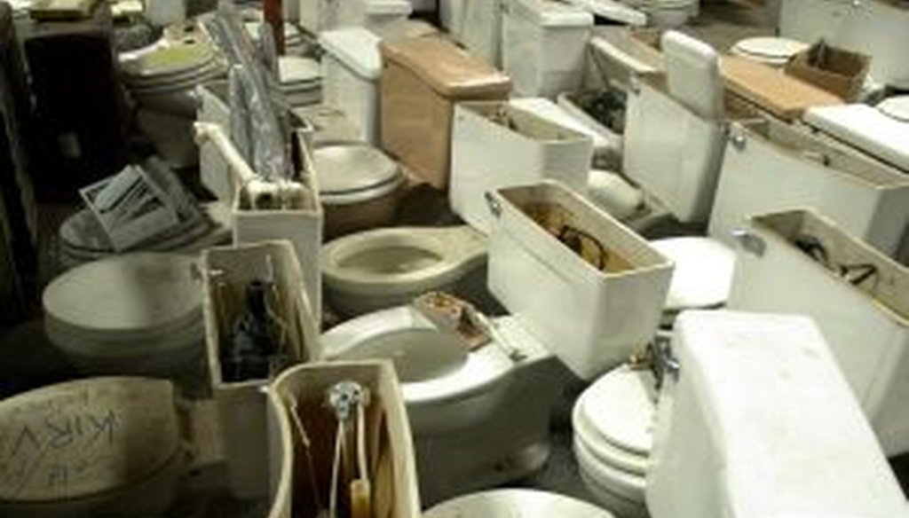 Last week, the Truth-O-Meter flushed claims down the toilet.