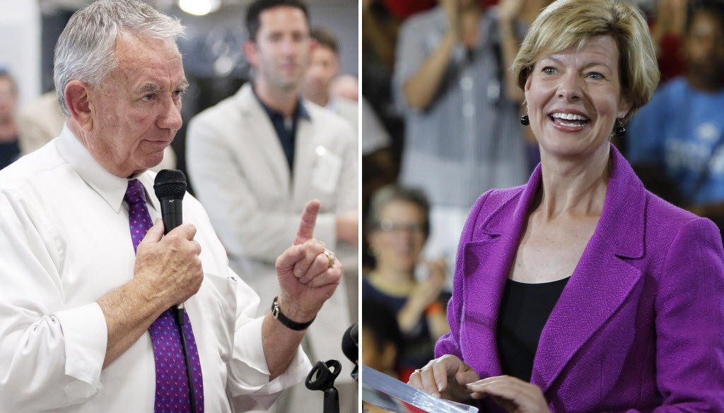 Republican Tommy Thompson and Democrat Tammy Baldwin square off Friday in the first of three U.S. Senate debates.