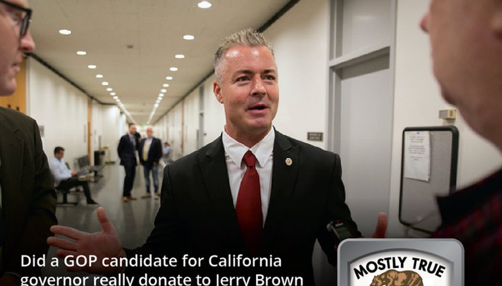 Assemblyman Travis Allen, R-Huntington Beach, is a candidate for California governor / AP file photo / Graphic by Capital Public Radio