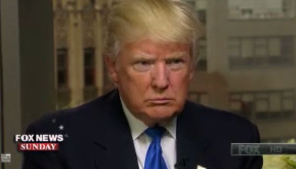 Donald Trump appeared on the Dec. 11, 2016, edition of "Fox News Sunday."