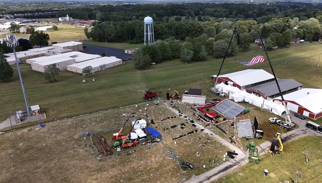 The Butler Farm Show is seen July 15, 2024, in Butler, Pa. Republican presidential candidate and former President Donald Trump was the target of an assassination attempt here during a July 13 campaign rally. (AP)