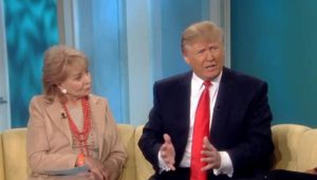 Donald Trump, a possible presidential candidate in 2012, appeared on "The View" recently and said, “We have 25,000 soliders over there protecting (South Korea). They don't pay us. Why don't they pay us?”