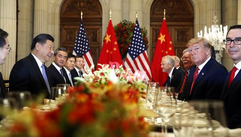 President Donald Trump and China's President, Xi Jinping, attend their bilateral meeting at the G20 Summit in Buenos Aires on Dec. 1, 2018. (AP Photo/Pablo Martinez Monsivais)
