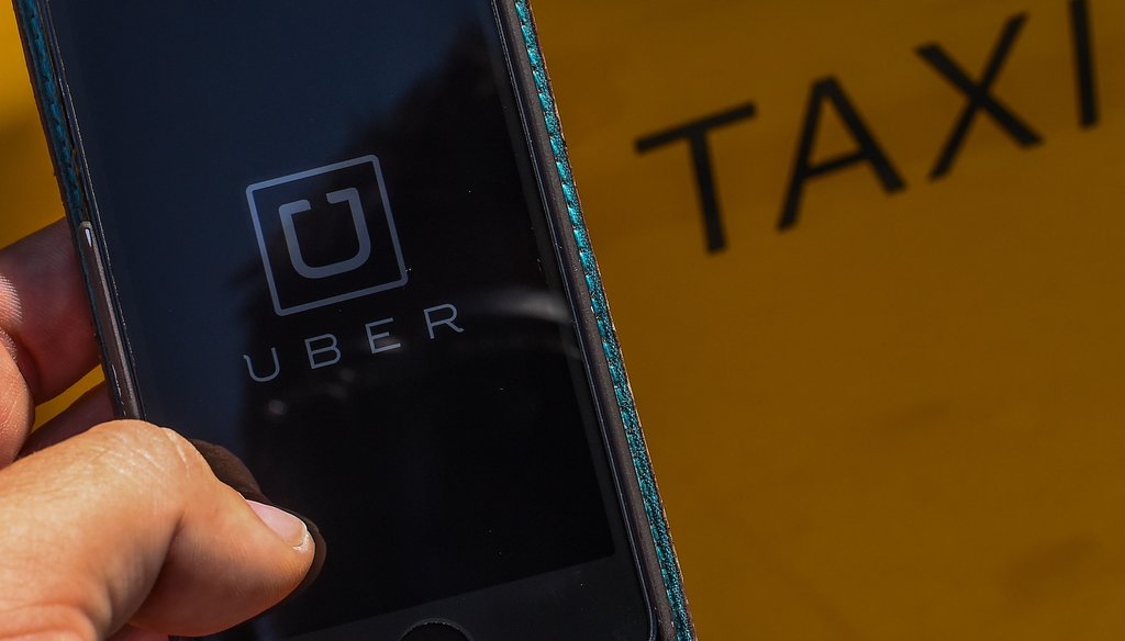Ride-share services like Uber do not operate like traditional tax services. File photo by Getty Images.