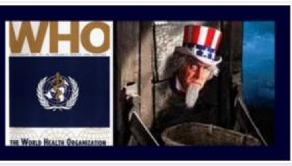 One blog used this image of Uncle Sam in the guillotine to dramatize the threat from Obamacare-linked beheadings.
