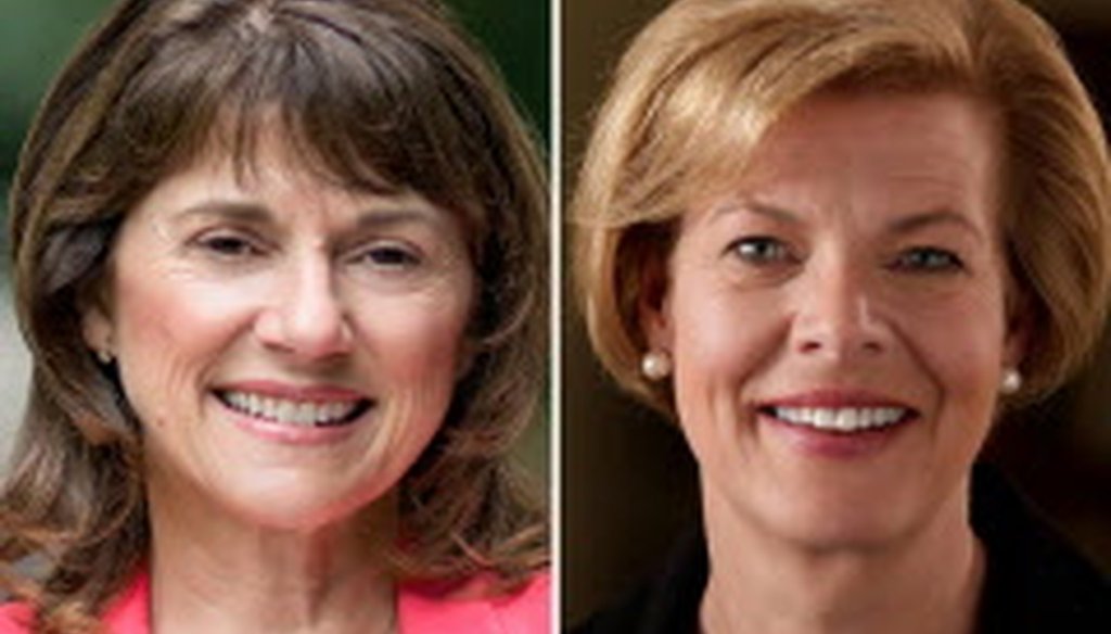 Challenger Leah Vukmir says Sen. Tammy Baldwin's record includes "opposing harsher punishments for criminals who commit violent crimes near schools.