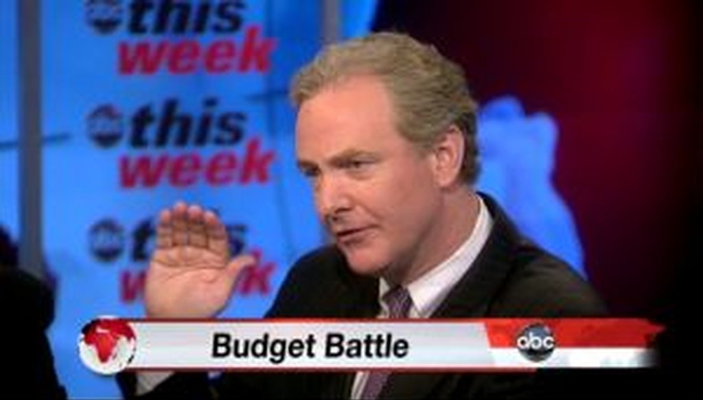 Rep. Chris Van Hollen, D-Md., accused Republicans of slashing spending for education and disease research on ABC's "This Week." We check to see whether he's right.
