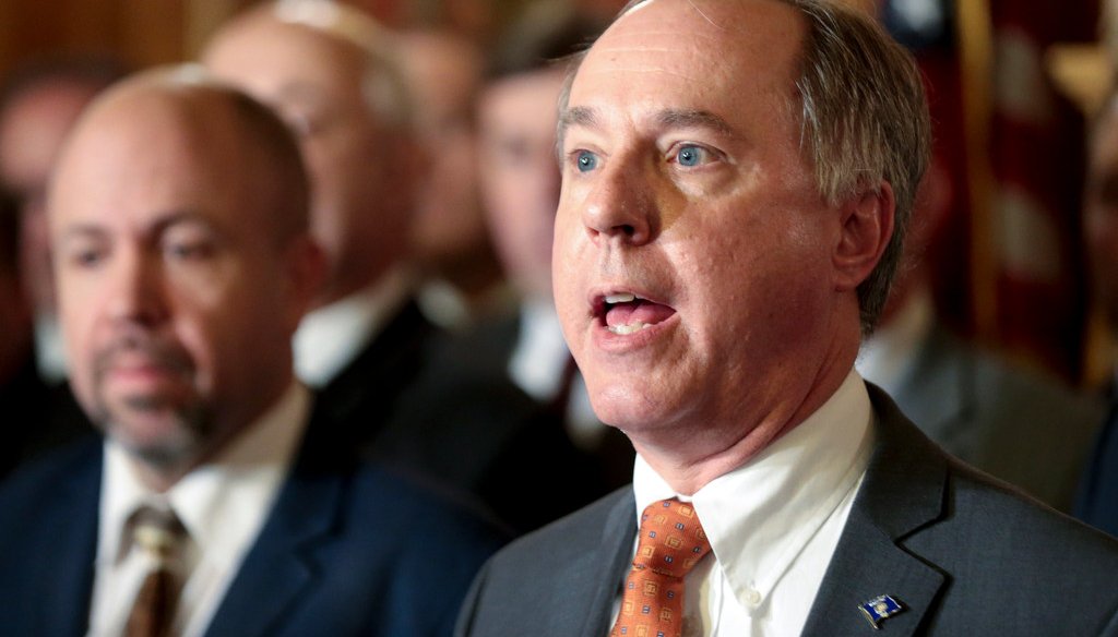 Assembly Speaker Robin Vos says "almost none" of the people who fail gun background checks are prosecuted.