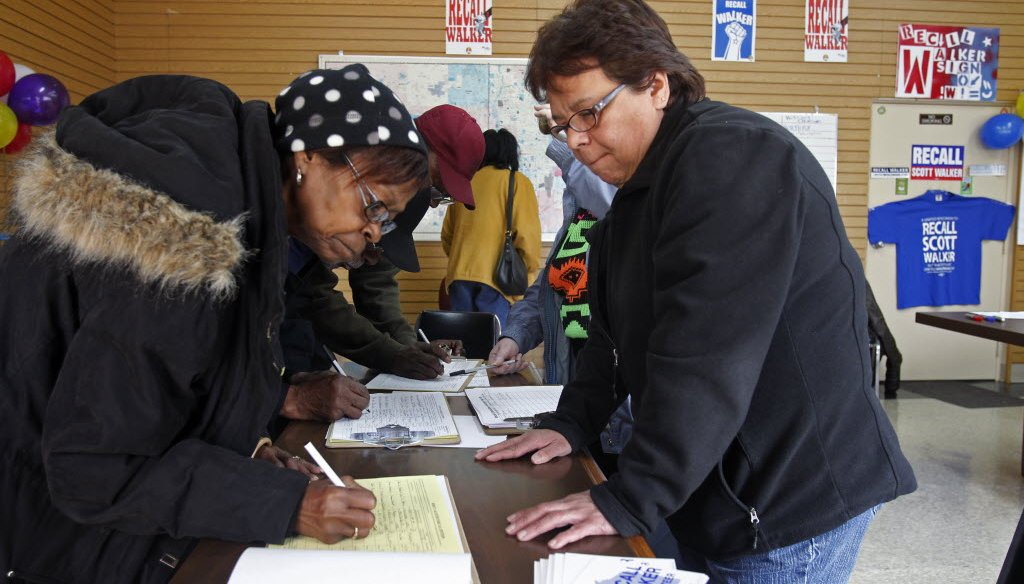 The Wisconsin Democratic Party has launched an effort to recall Republican Gov. Scott Walker. 