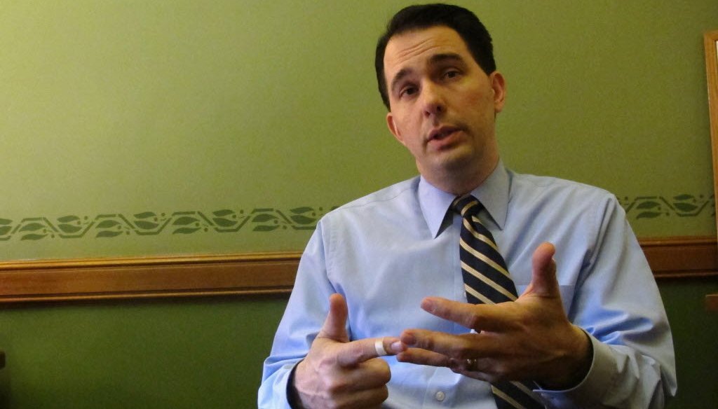 The three items that got the most PolitiFact Wisconsin page-views in August 2013 involved Gov. Scott Walker.