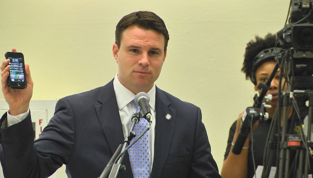 House Speaker Will Weatherford said students are paying more for cell phones than they are for tuition. Photo courtesy WTSP.