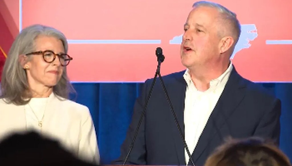 Michael Whatley spoke on Tuesday, March 3, 2026, to accept the Republican nomination for U.S. Senate.