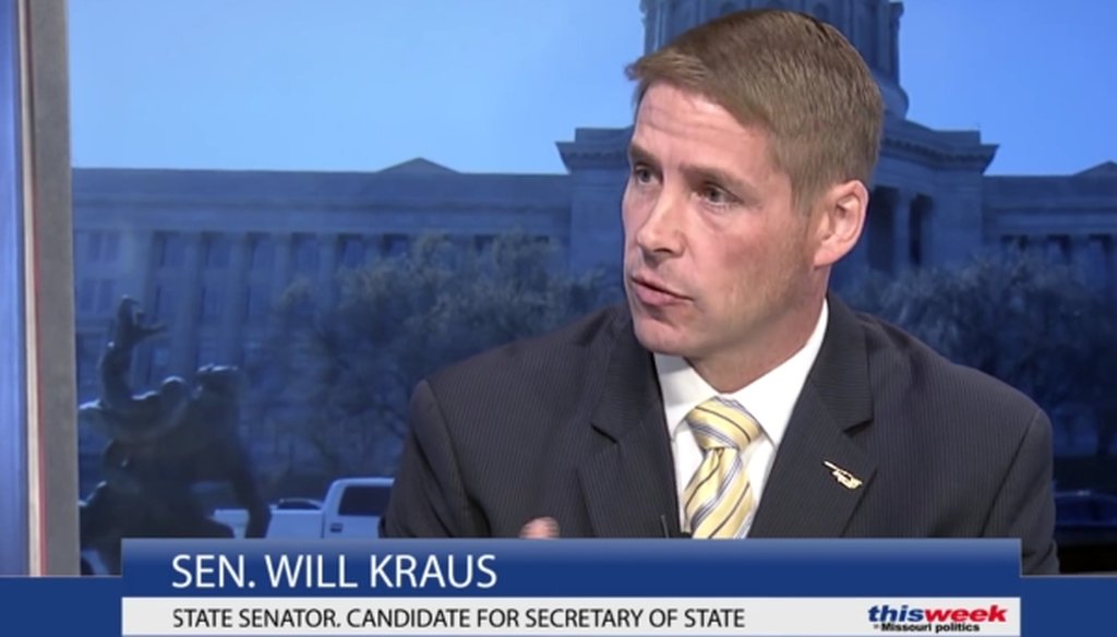 Missouri state Sen. Will Kraus, a Republican, discussed voter ID requirements on "This Week in Missouri Politics."